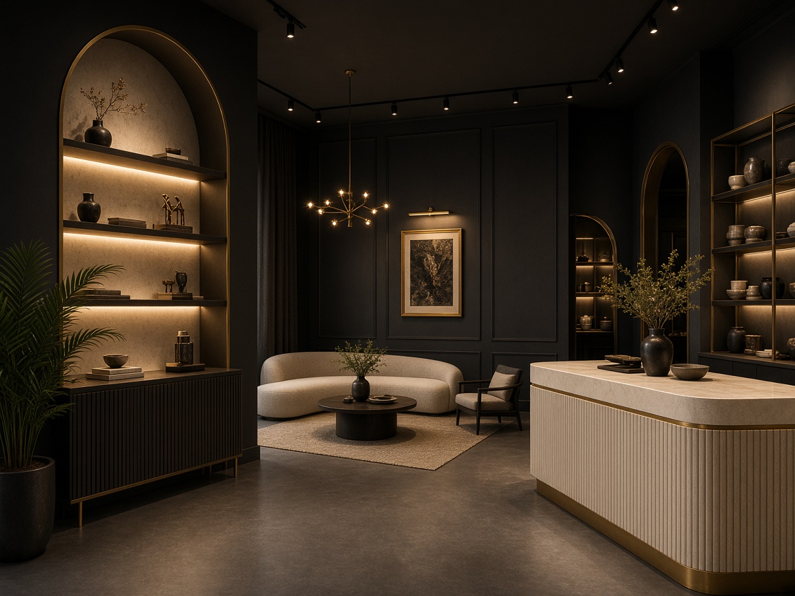 Bespoke commercial renovation with charcoal and brass